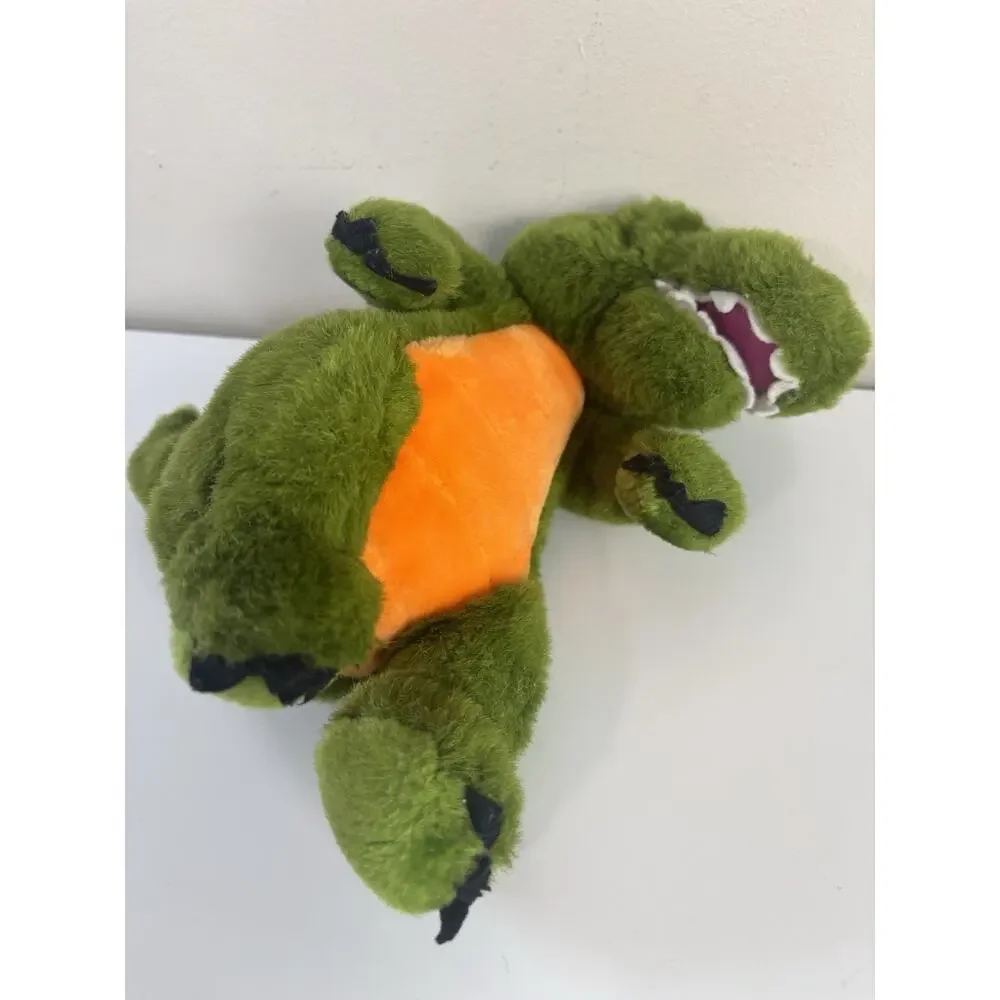 Vtg Rhode Island Novelty Green Alligator Crocodile Plush 9” Stuffed Animal
